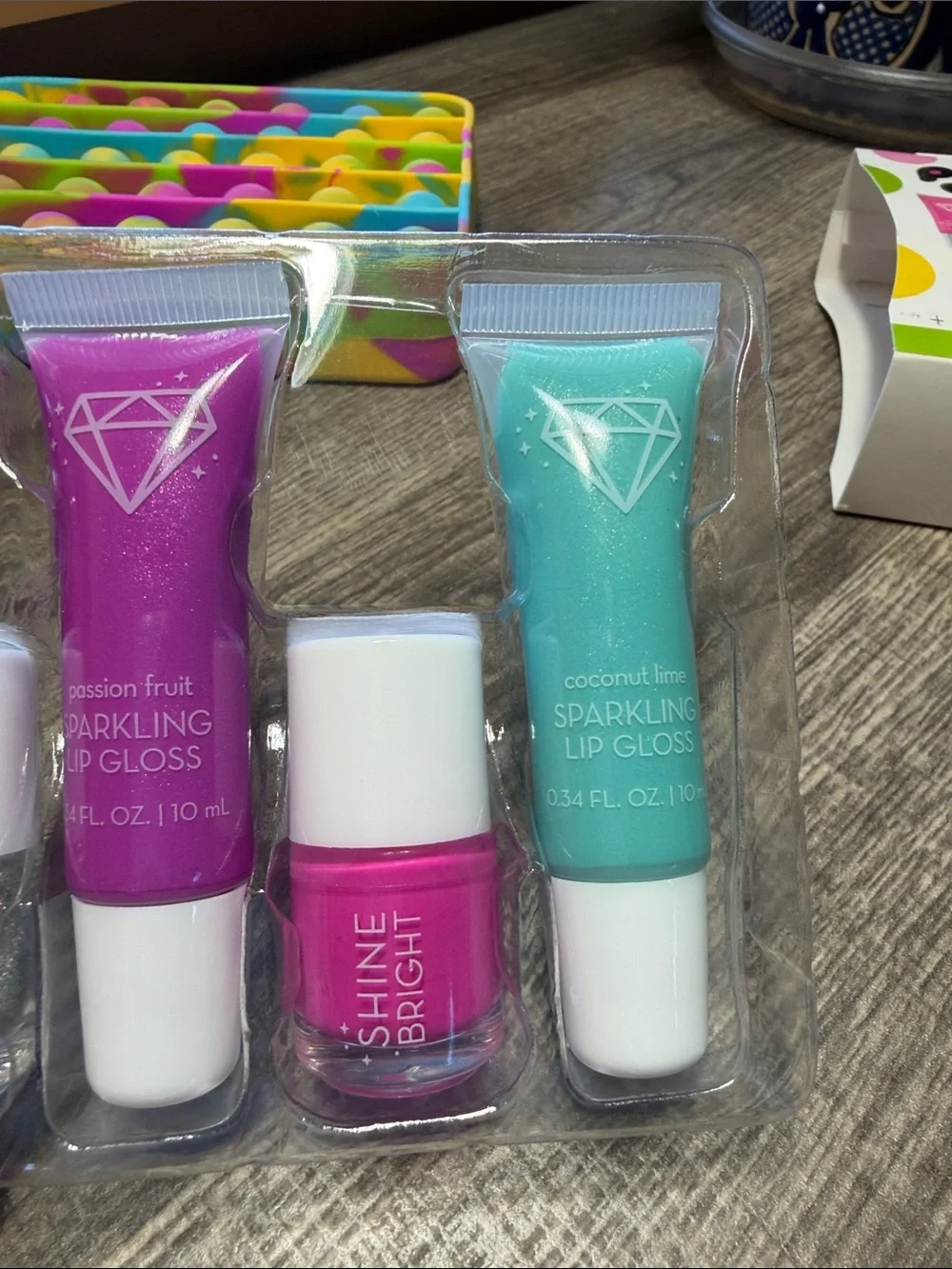 🍄5 for $35🍄 Pop It! Beauty in a Bag Lip Gloss & Nail Polish Set